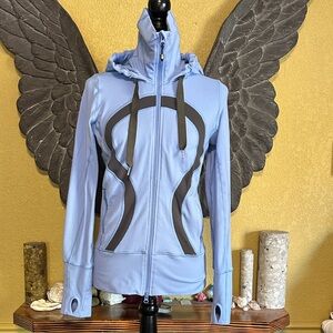 Lululemon Blue Hooded Sweater Jacket